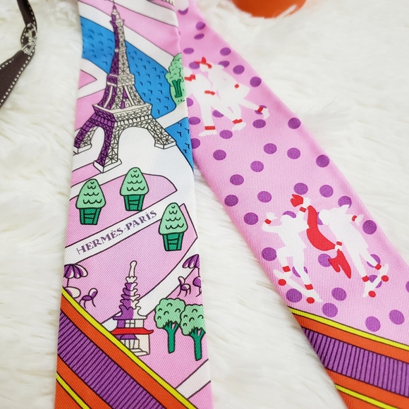Hermes Twilly Les Nouveaux Amoureux de Paris LAST ONE! - Picture 5 of 7